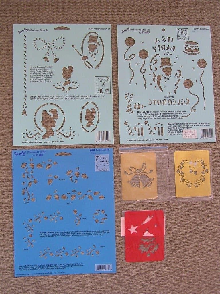 Diverse embrossing stencils o.a. verjaardag., Hobby en Vrije tijd, Kaarten | Zelf maken, Ophalen of Verzenden, Nieuw, Overige thema's