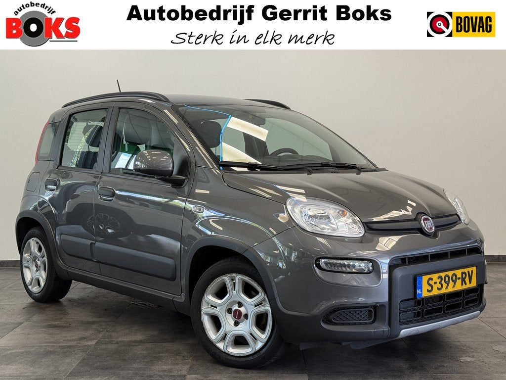 Fiat Panda 1.0 Hybrid City Life Airco Bluetooh 24 Maanden ga, Auto's, Fiat, Voorwielaandrijving, Stof, Panda, 4 stoelen