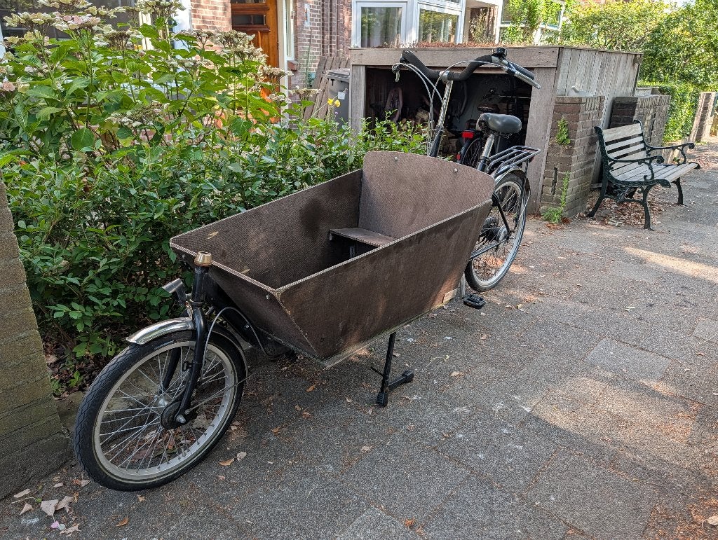 Bakfiets model Cargo Long van Andel goed werkende staat, Gebruikt, 2 kinderen, Trommelrem, Ophalen