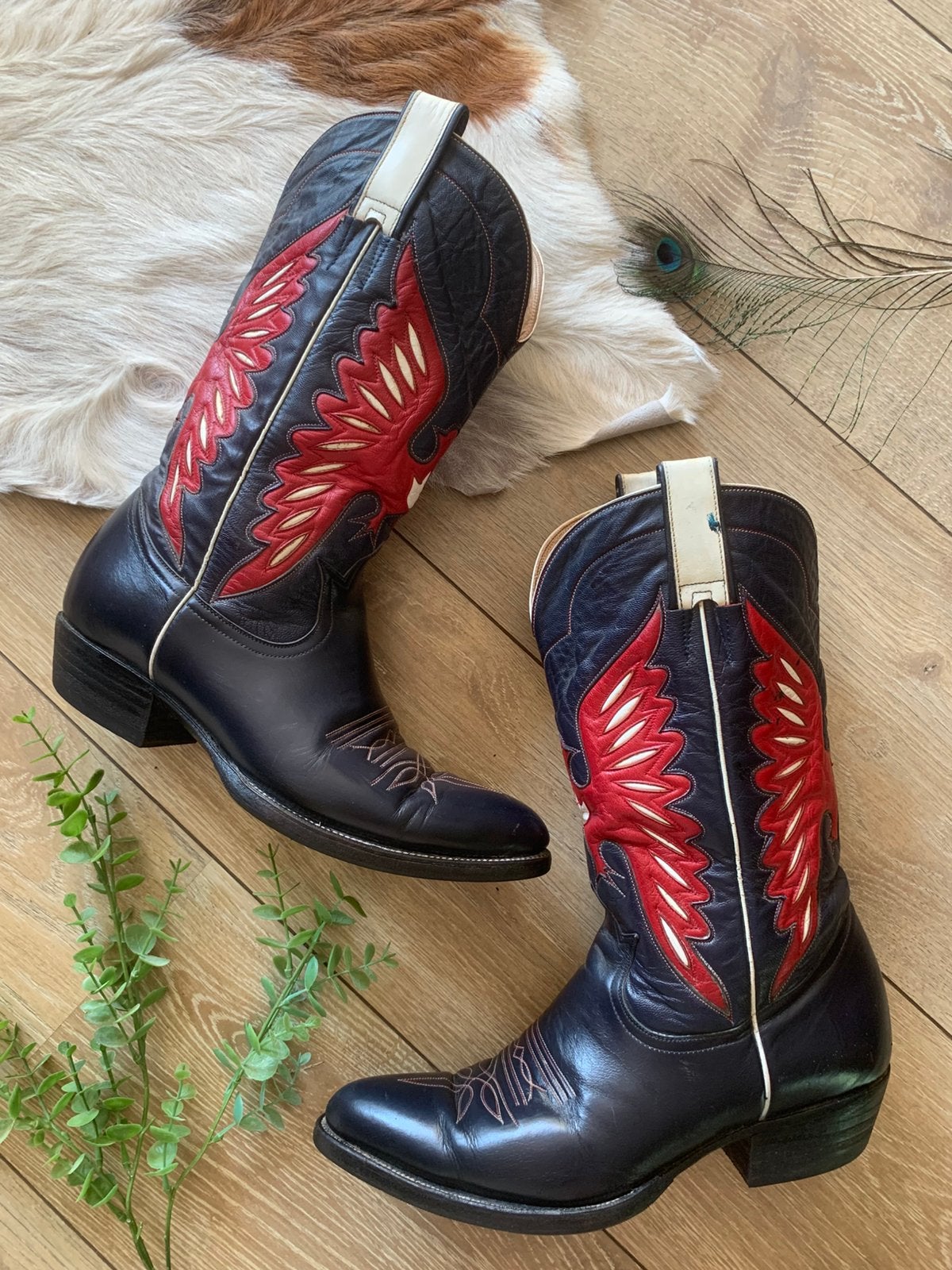 Don Quijote cowboylaarzen 42 western boots bohemian laarzen, Hoge laarzen, -, Blauw, -