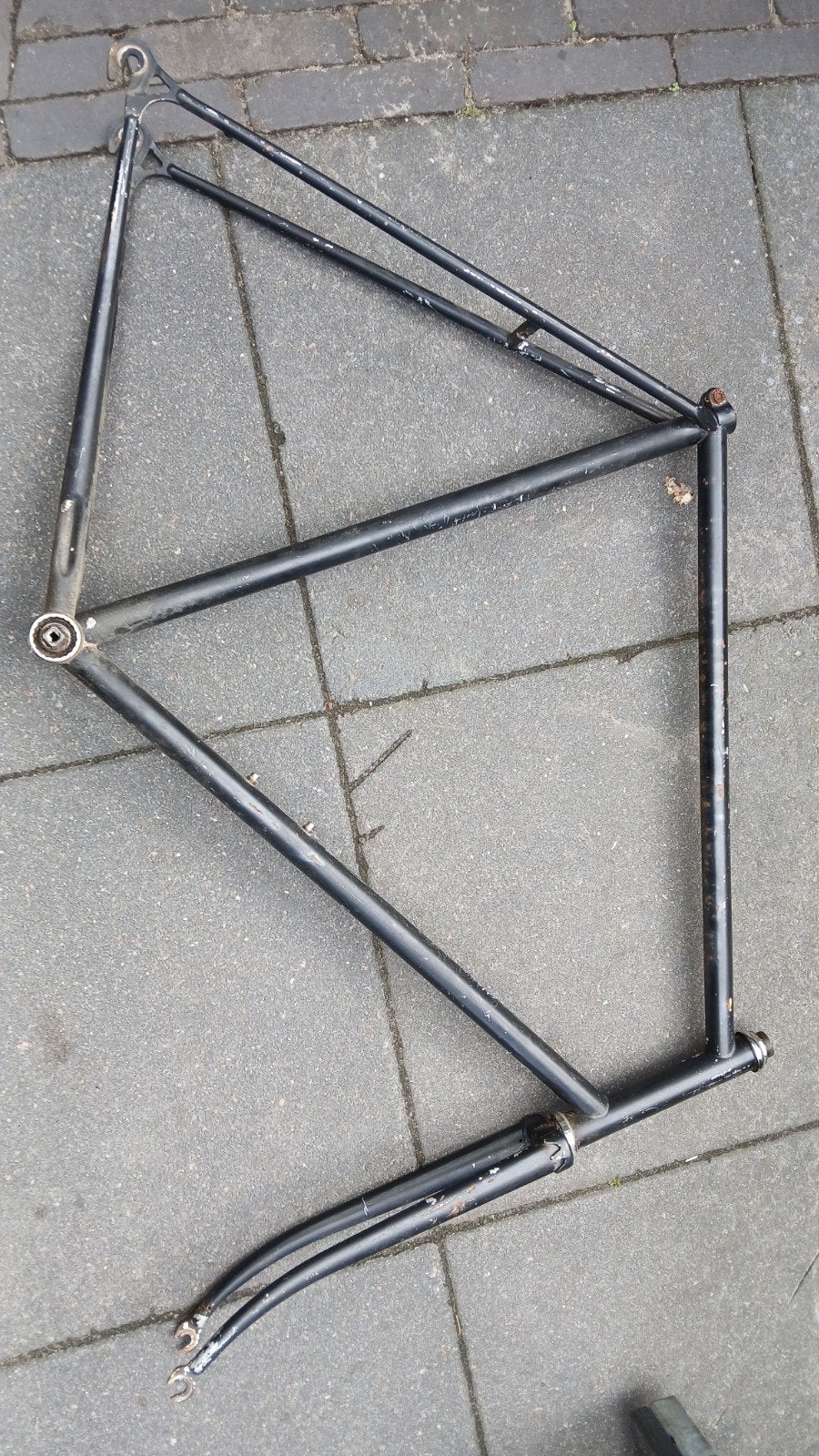 Opknapper fietsframe - 62 cm zadelbuis, Ophalen, Gebruikt, Frame