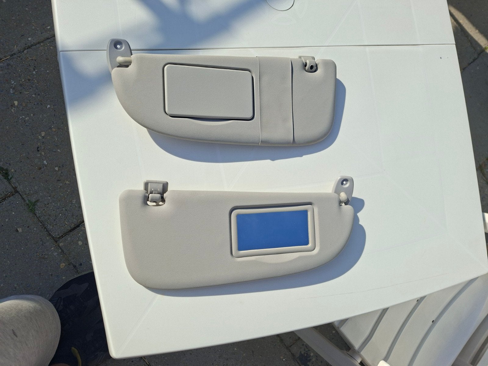 Zonnekleppen links en rechts Peugeot 206 (2007), Auto-onderdelen, Interieur en Bekleding, Ophalen of Verzenden, Gebruikt, Peugeot