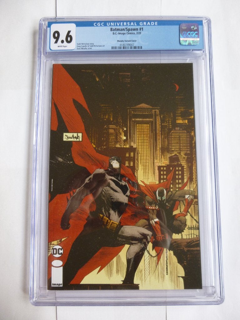 DC/IMAGE COMIC CGC9.6 MURPHY VARIANT"BATMAN/SPAWN''#1 2023, Boeken, Eén comic, Amerika, Ophalen of Verzenden, Zo goed als nieuw