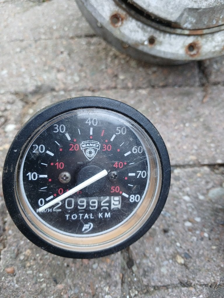 Kilometerteller snelheidsmeter tomos puch manet, Ophalen of Verzenden, Gebruikt, Overige typen, Overige merken