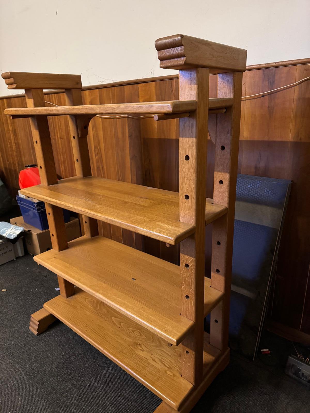 Kaas kast verstelbare planken  eiken, Zo goed als nieuw, 3 of 4 laden, Minder dan 100 cm, 25 tot 50 cm