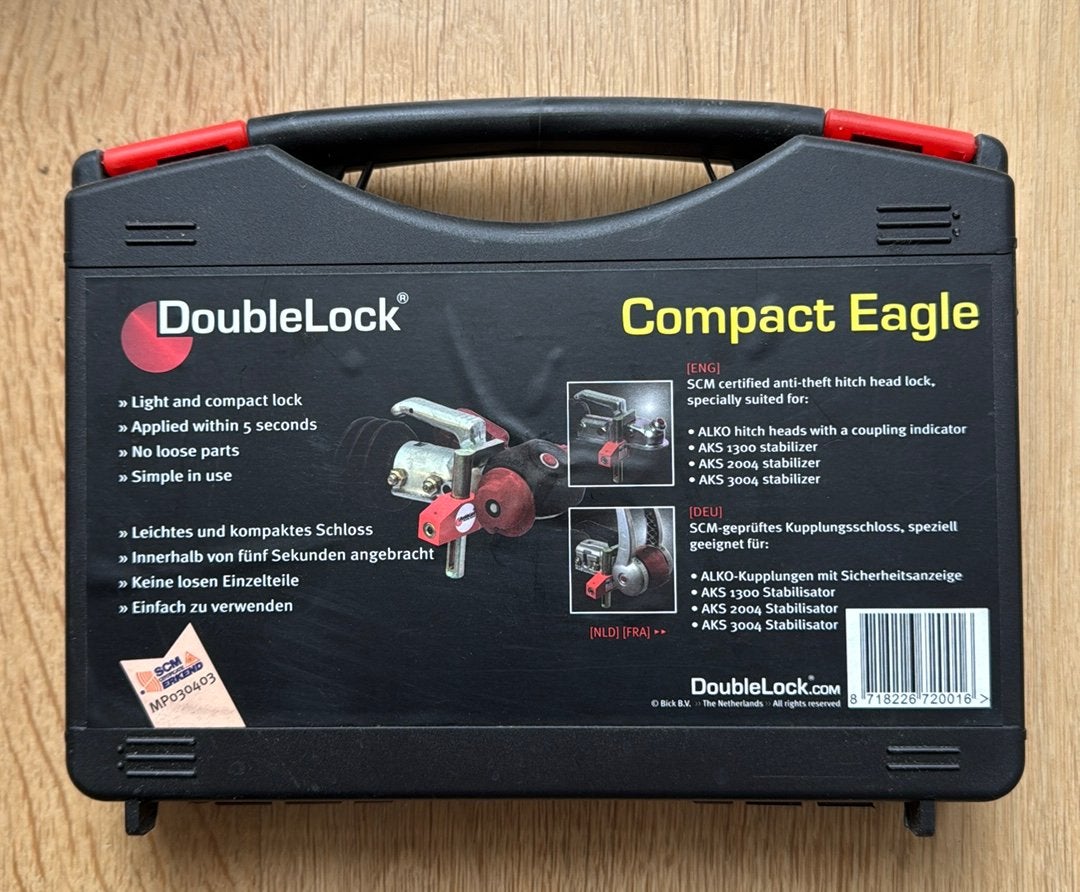DoubleLock Compact Eagle SCM goedgekeurd disselslot, Ophalen, Gebruikt