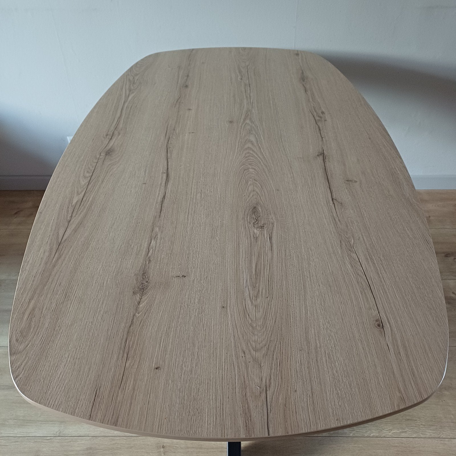 zgan deens ovale eettafel 1.60x 90 cm, Huis en Inrichting, Ophalen, 50 tot 100 cm, 150 tot 200 cm, Zo goed als nieuw