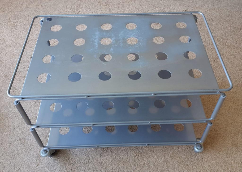 audio meubel, Huis en Inrichting, Ophalen, 25 tot 50 cm, Metaal, Minder dan 100 cm