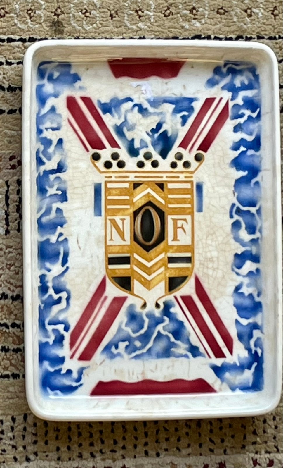 Antieke Calvé Delft schaal - Olie Fabrieken nr 2, Antiek en Kunst, Ophalen of Verzenden
