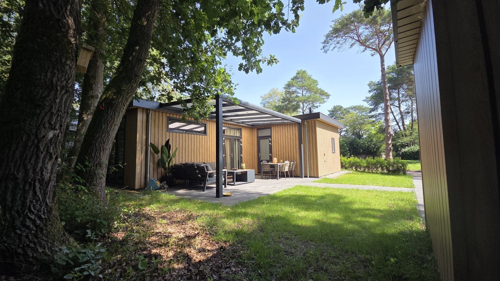 Vakantiewoning 6 p., eigen grond, unieke locatie aan het bos, In bos, Recreatiepark, Utrecht, Zwembad