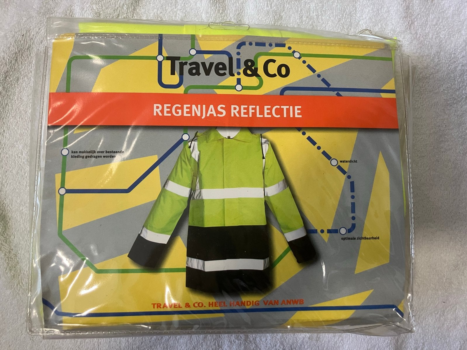 ANWB Travel & Co Reflectie Regenjas - Nieuw, Maat L/XL, Ophalen of Verzenden, Nieuw, Regenjas, Heren