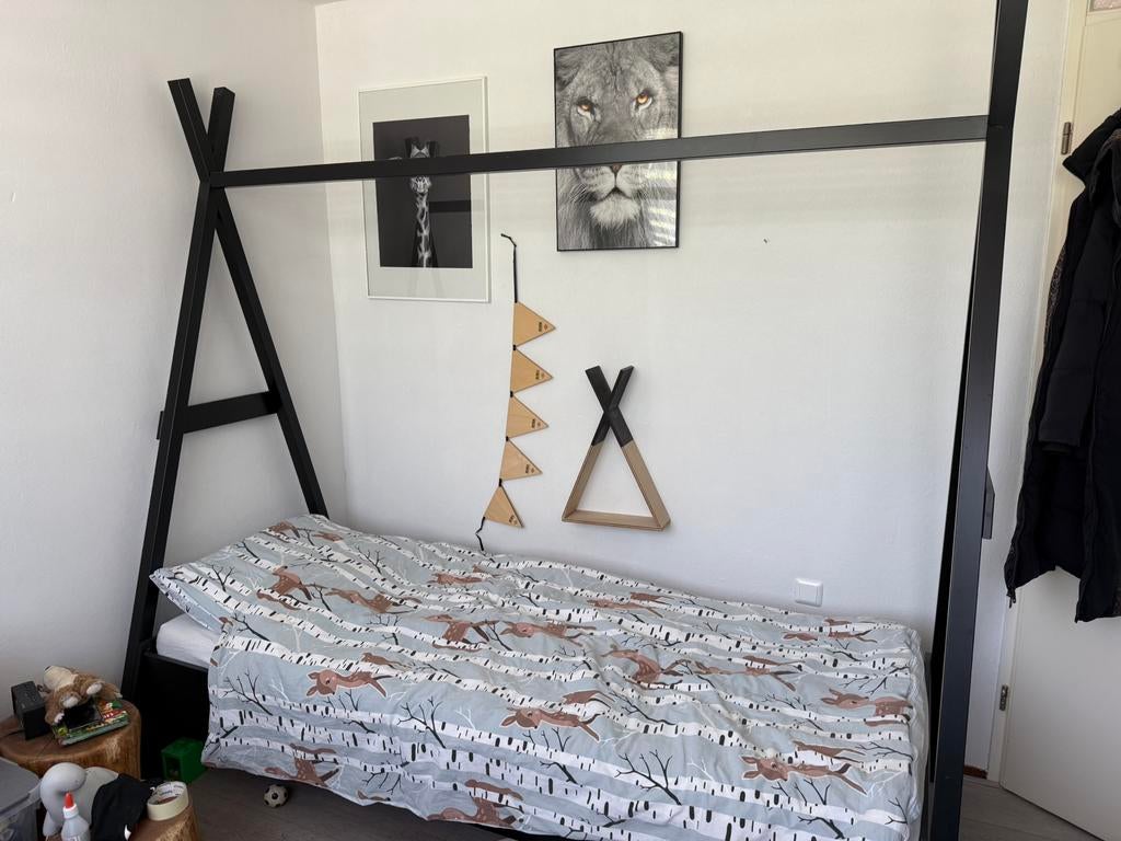 Woood bed tipi, 70 tot 85 cm, Zo goed als nieuw, 180 cm of meer, Ophalen