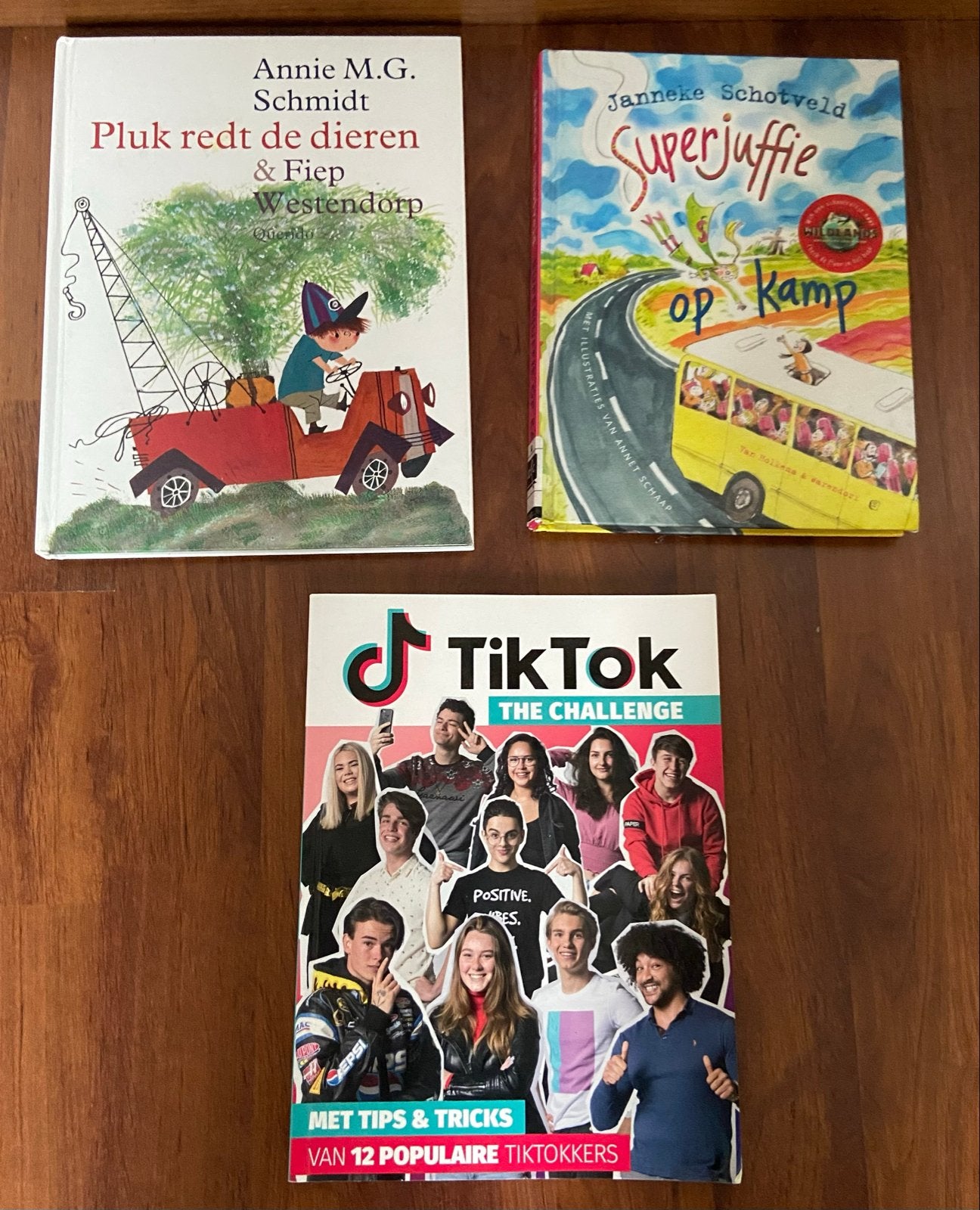 Kinderboeken: Pluk redt de dieren, Superjuffie, TikTok, Ophalen, Zo goed als nieuw, Fictie algemeen