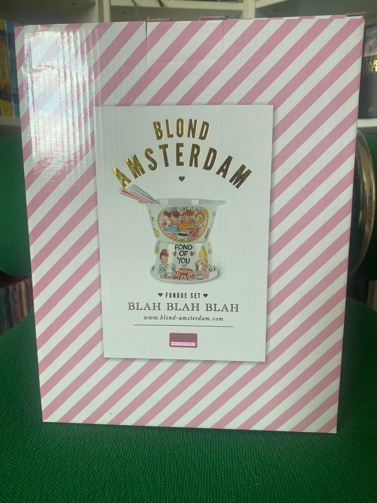 Blond Amsterdam Fondue Set - "Some Like It Hot", Ophalen of Verzenden, Zo goed als nieuw, Waxinelicht, Fondueset