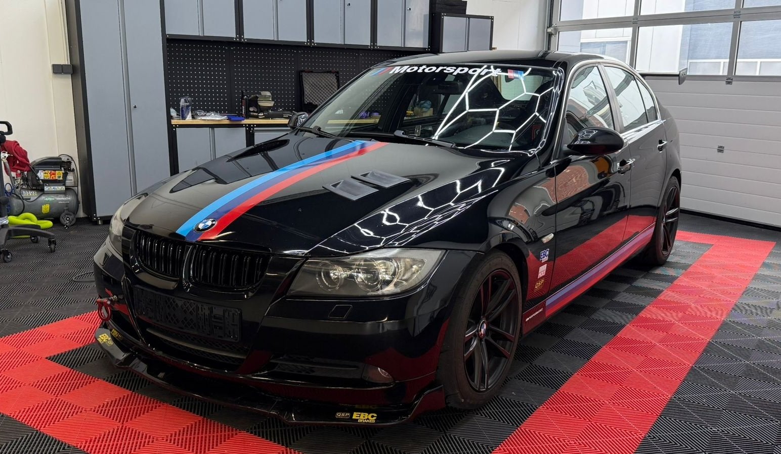 BMW 3-serie 325i Tracktool, Ringtool met kenteken, Schroefse, Auto's, 745 kg, Achterwielaandrijving, 2497 cc, Zwart