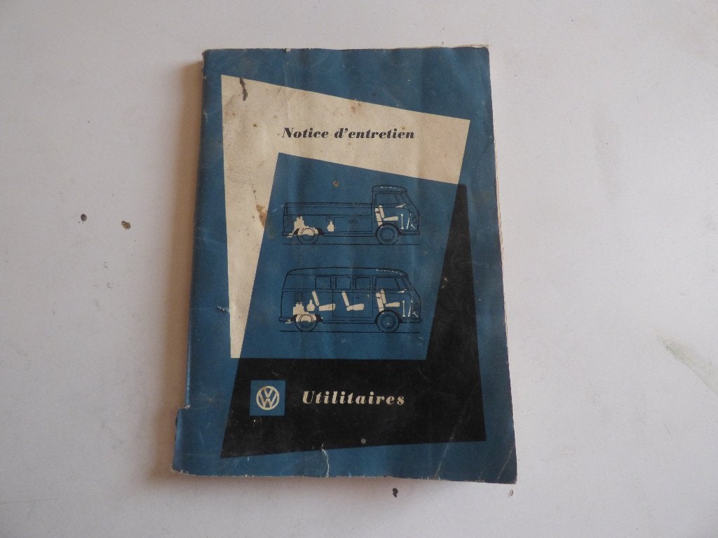 VOLKSWAGEN UTILITAIRES NOTICE D'ENTRETIEN 1959, Auto diversen, Handleidingen en Instructieboekjes, Ophalen of Verzenden