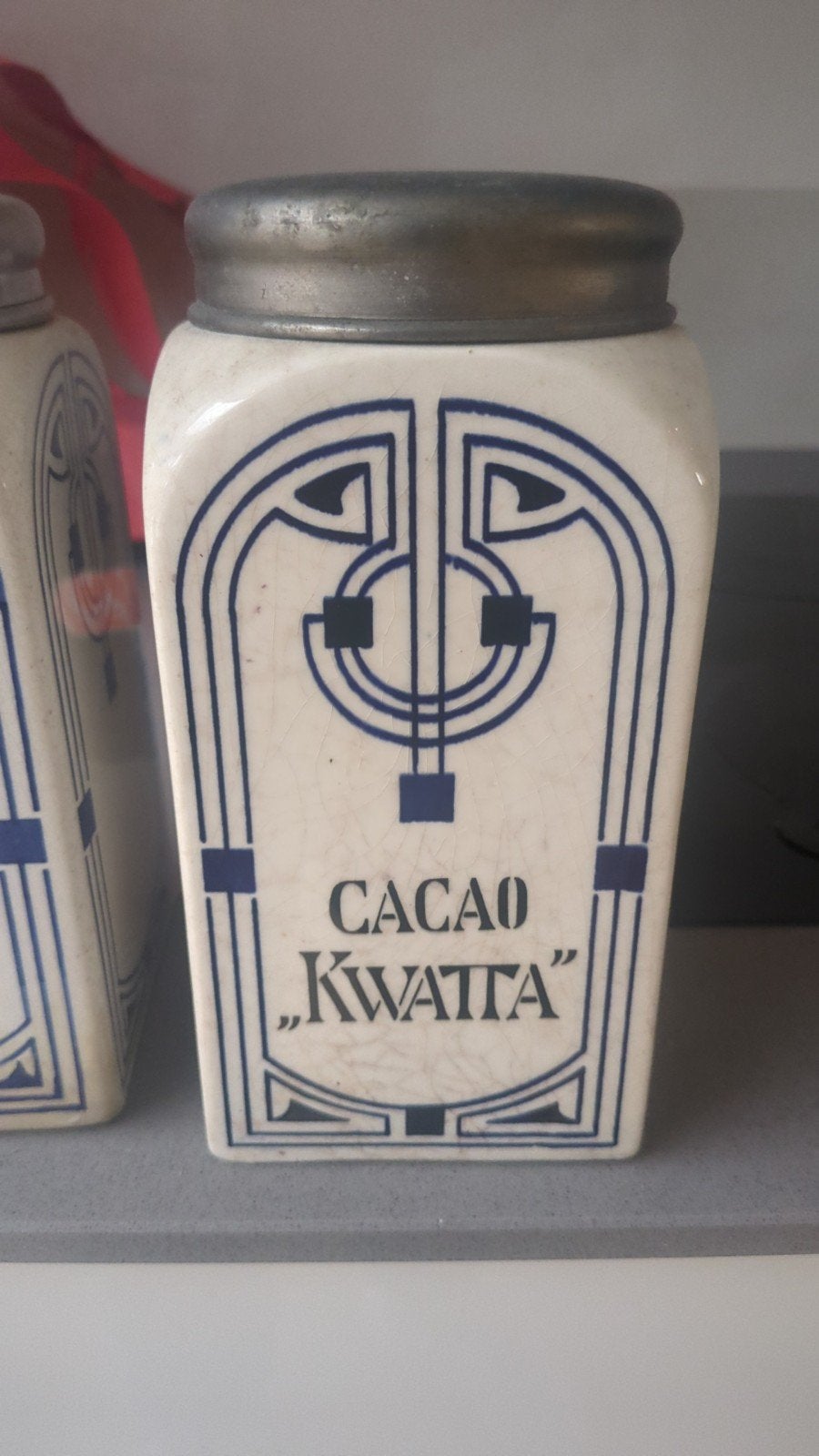 kwatta pot, Ophalen of Verzenden, Gebruikt, Reclamebord