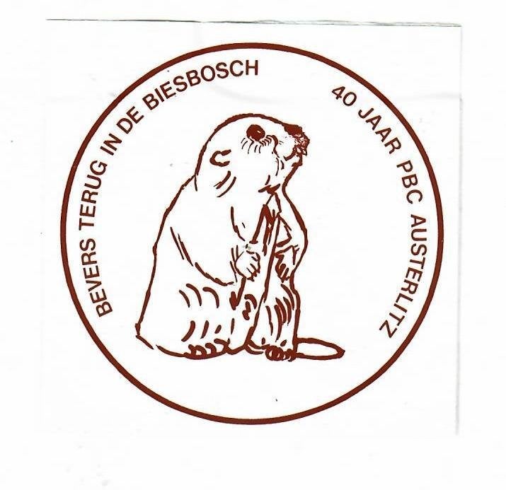 stikker 40 jr PBC Austerlitz, Ophalen of Verzenden, Embleem, Speld of Insigne