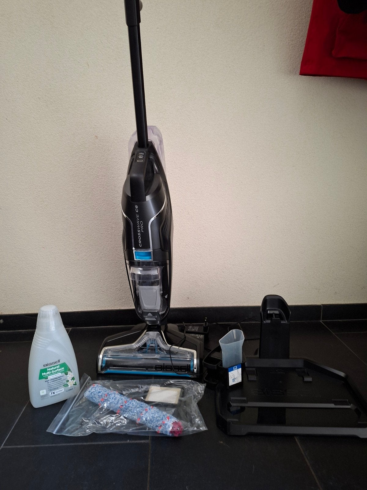 Bissell Crosswave C6 Pro 3-in-1 nat- en droogzuiger, Overige merken, Zo goed als nieuw, Reservoir, Draadloos