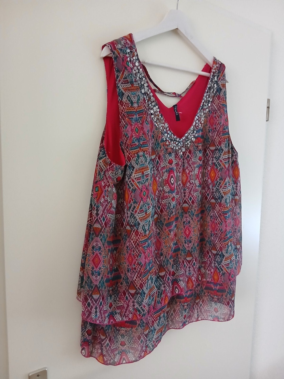 Prachtige nieuwe rode tuniek van PAPRIKA. Maat 4 (50)., Verzenden, Blouse of Tuniek, Nieuw, Paprika