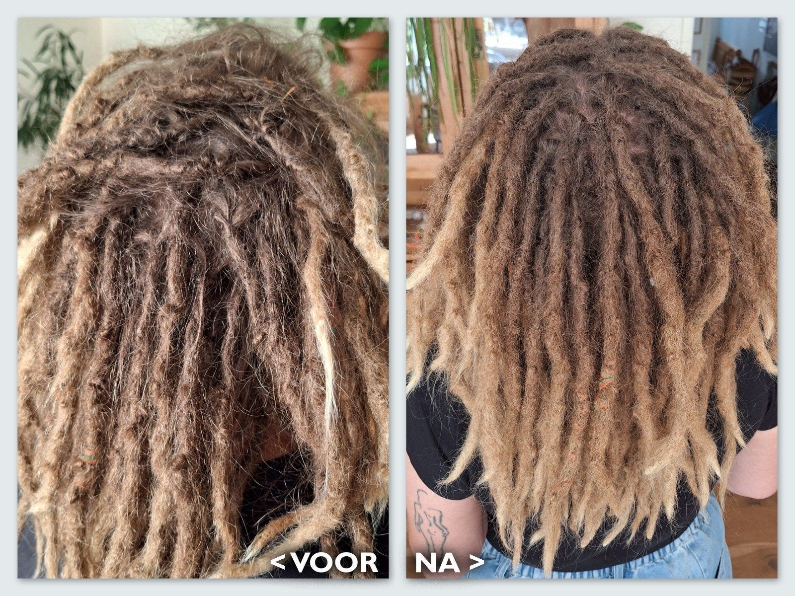 Real dreadlocks dreads bijwerken maintenance met haaknaald, Ophalen