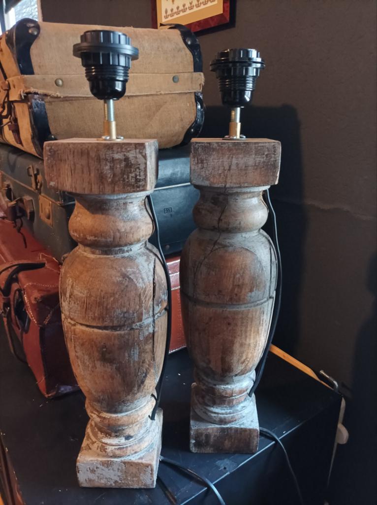 Massief houten lampenvoeten, Ophalen, Nieuw, Minder dan 50 cm