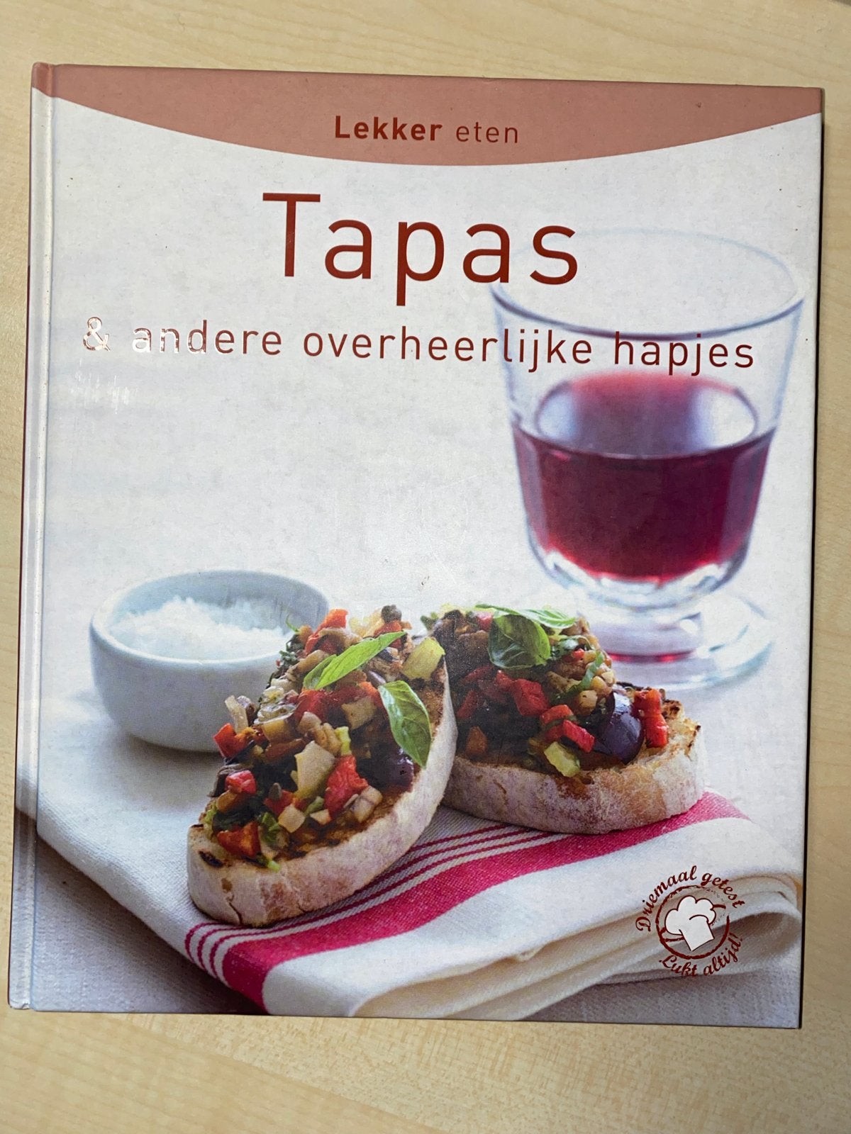 Lekker eten: Tapas & andere overheerlijke hapjes kookboek, Ophalen of Verzenden, Zo goed als nieuw, Overige gebieden, Tapas, Hapjes en Dim Sum