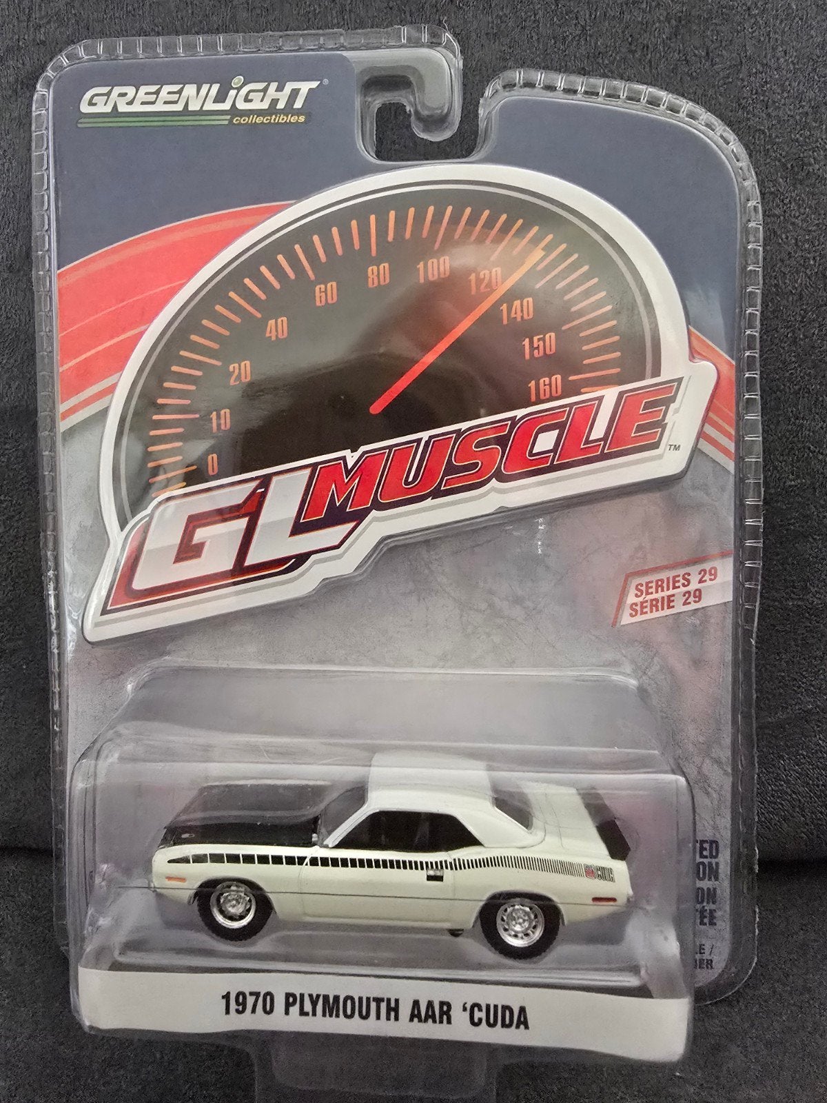 Plymouth AAR Cuda Greenlight 1:64, Christian@diecastcompany.nl, Auto, Diecast Company, Nieuw