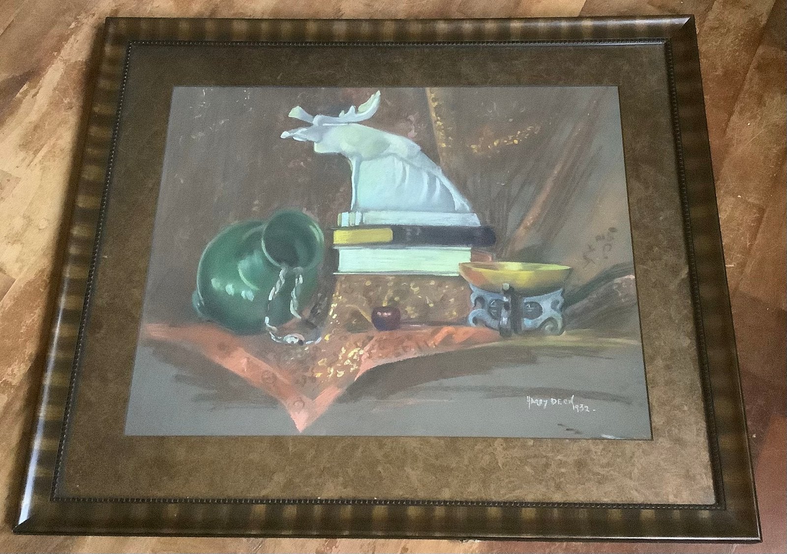 Chris van der Hoef, plateel, Deen, eland, pastel, keramiek, Antiek en Kunst, Ophalen