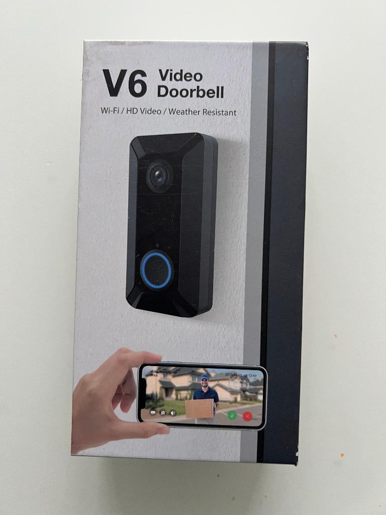 V6 Video Deurbel - Wi-Fi, HD Video, Ophalen of Verzenden, Nieuw, Draadloos