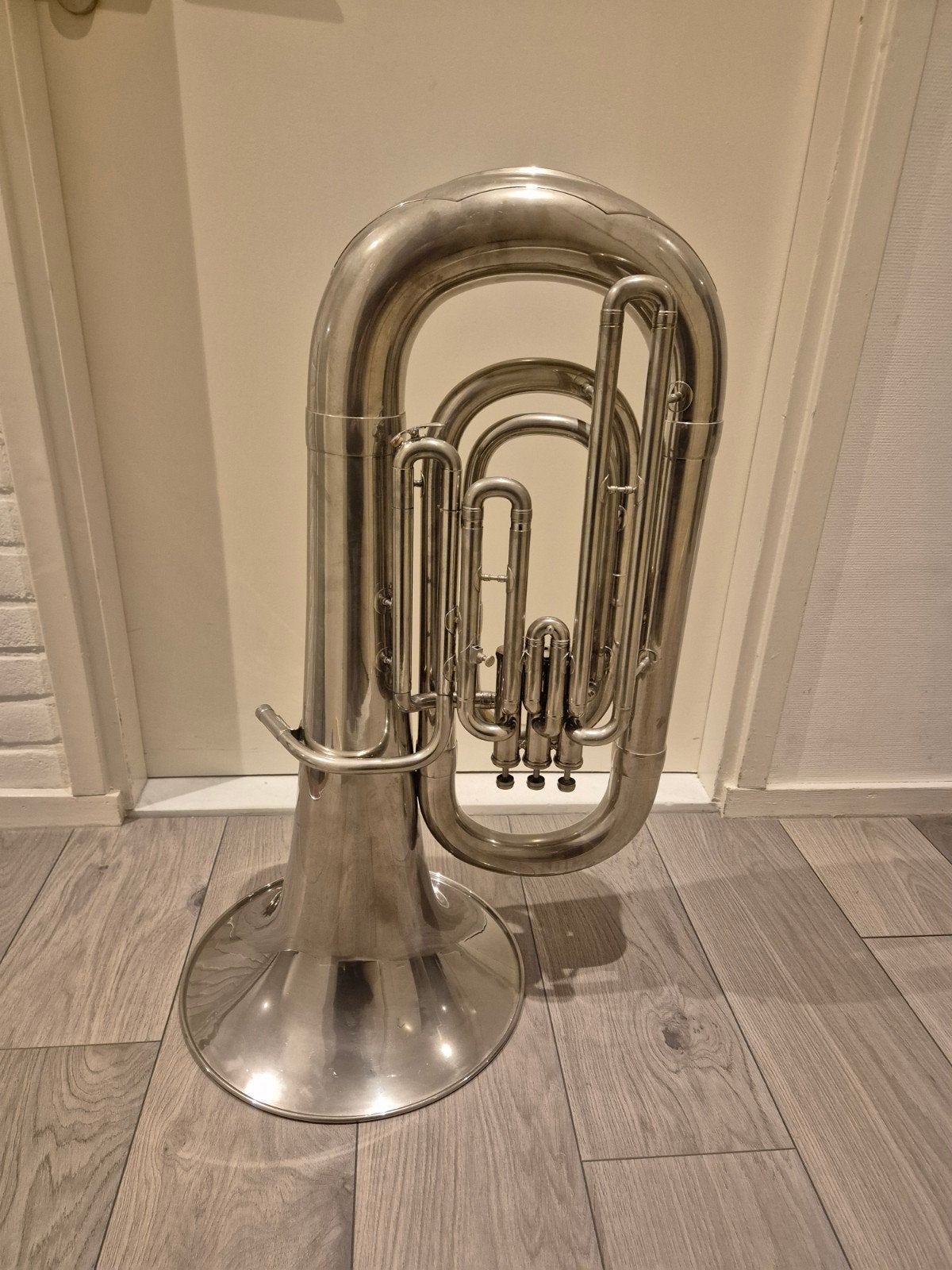 kleine Es bas / bastuba Besson, Ophalen, Gebruikt, Es-tuba, Met koffer of draagtas