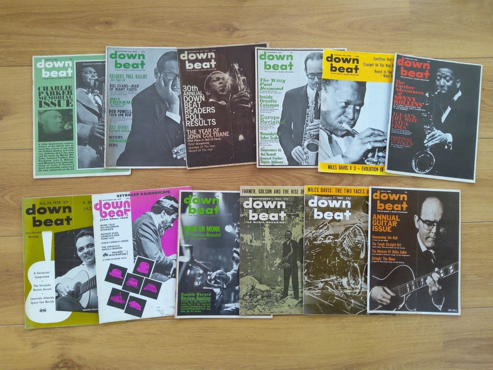 Originele Down Beat magazines jaren '60 - Zeer zeldzaam!, Ophalen, Zo goed als nieuw, Muziek, Film of Tv