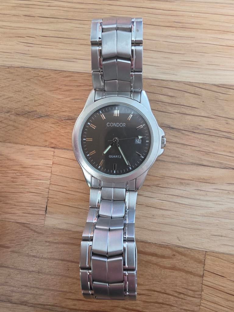 Condor Quartz Horloge - Stijlvol en Tijdloos, Overige merken, Staal, Gebruikt, Staal