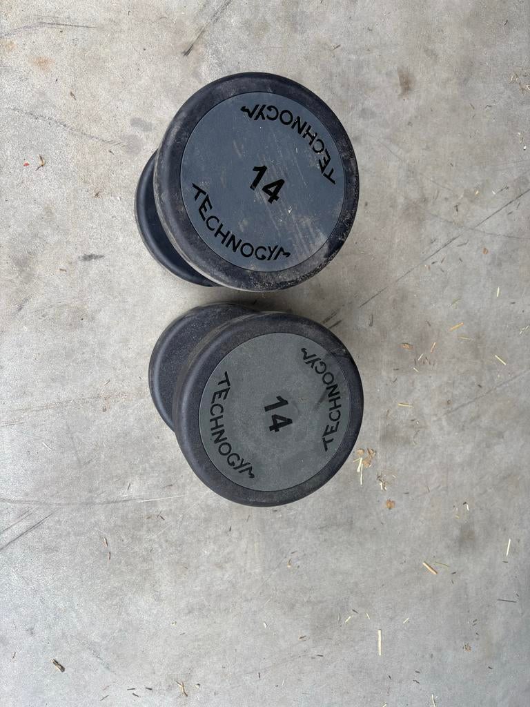 Technogym 14 kg Pu dumbbellset, Ophalen, Tg, Tg, Tg
