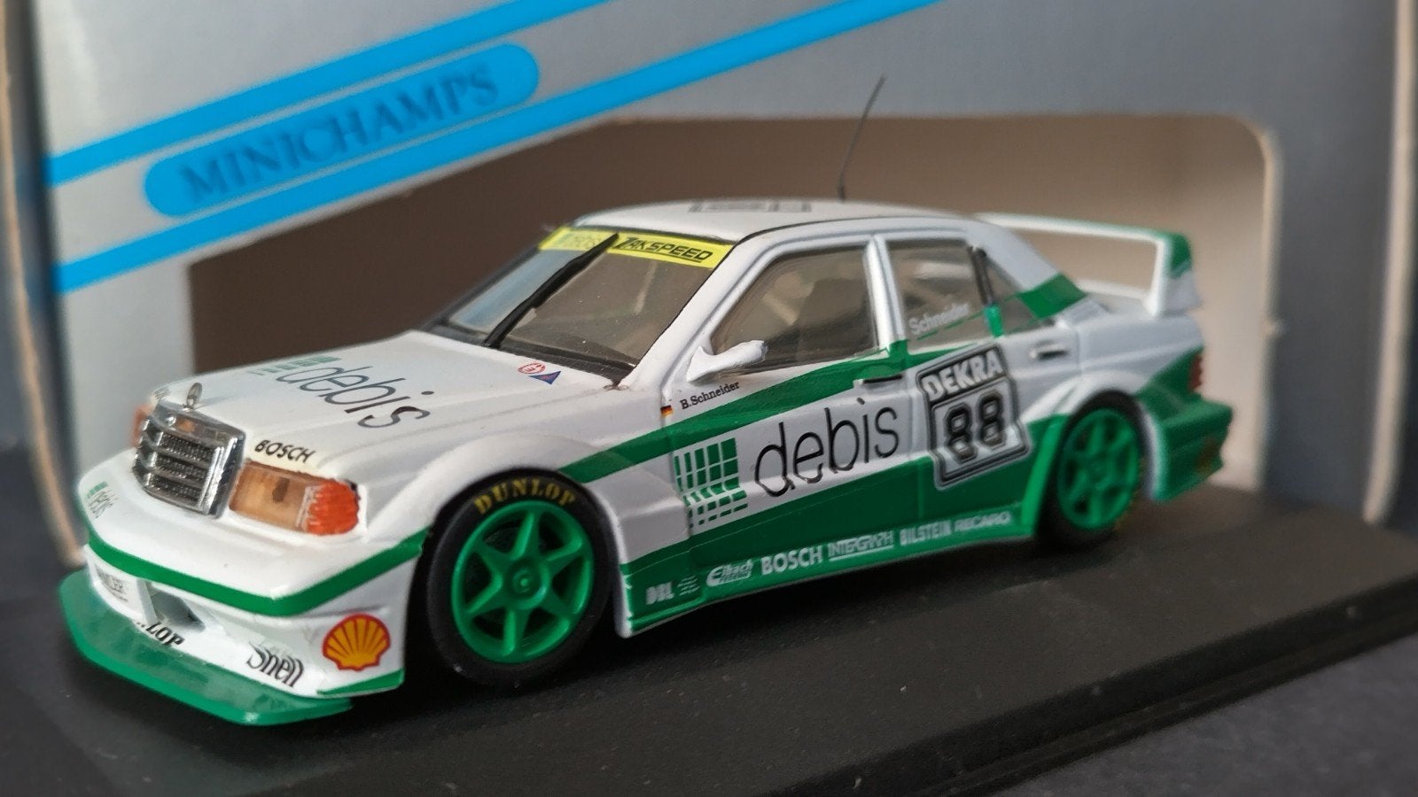 Mercedes Benz 190 Evo DTM Zakspeed Asch Minichamps Pol, Auto, Verzenden, ., Nieuw