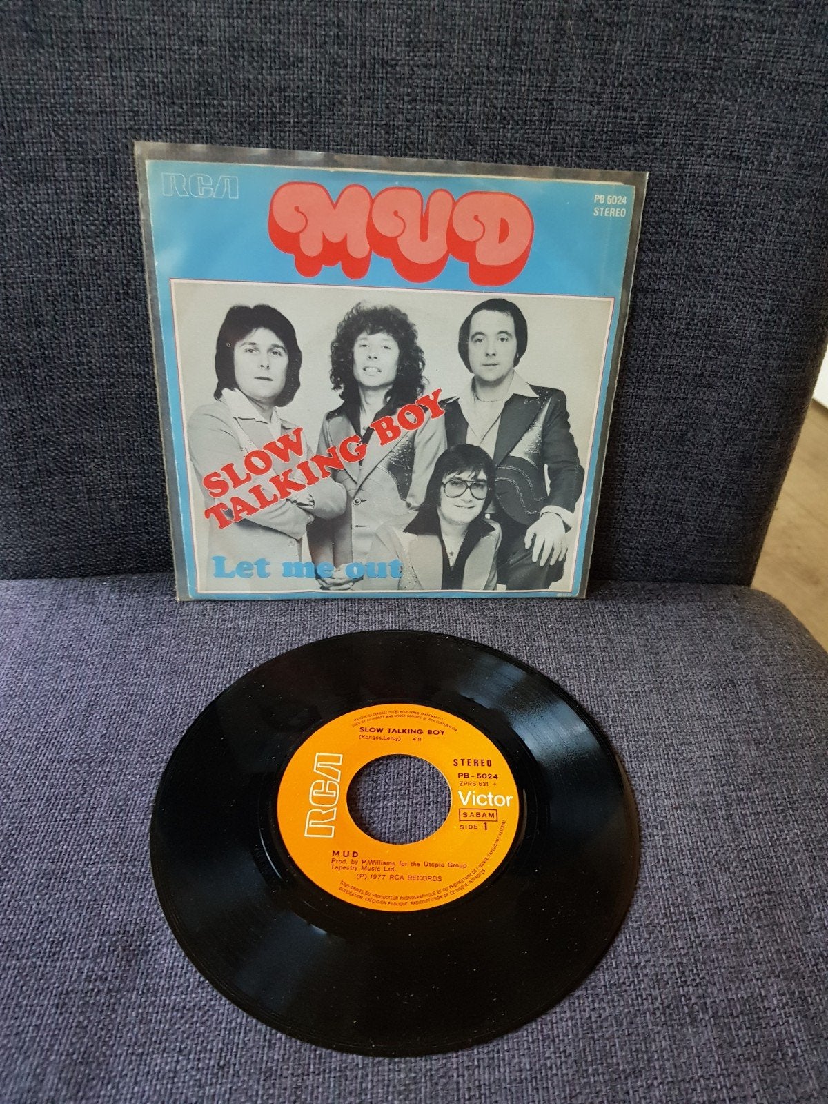 MUD - Slow talking boy (België), Cd's en Dvd's, Vinyl Singles, Ophalen of Verzenden, Zo goed als nieuw, Pop