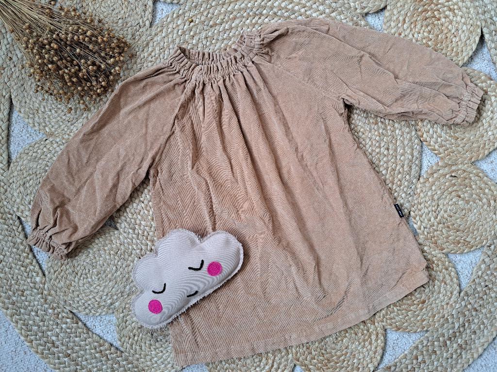 Bruin Daily Brat jurkje maat 110/116, Ophalen of Verzenden, Zo goed als nieuw, Meisje, Jurk of Rok