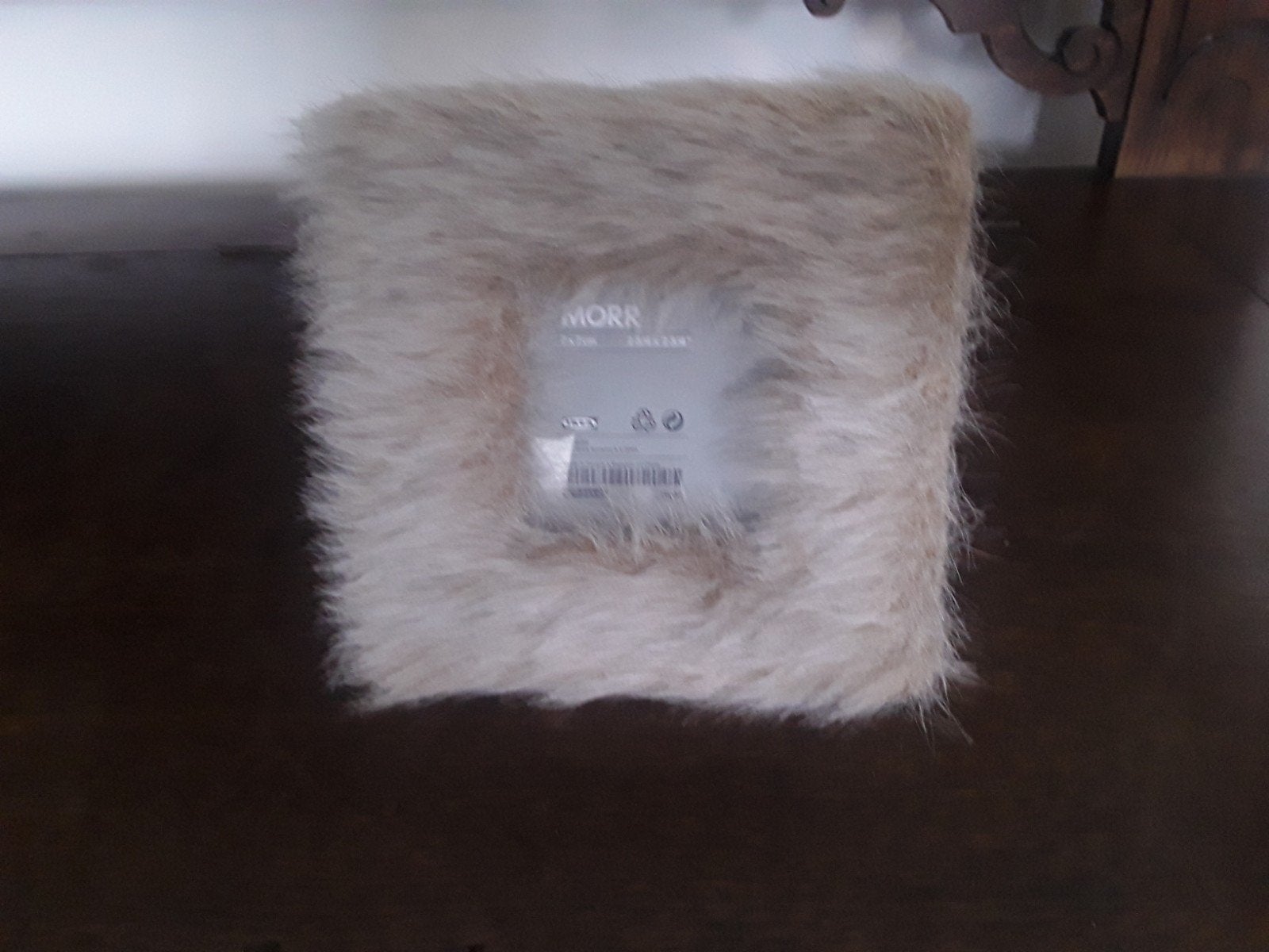 Retro nieuwe fotolijst Furry Fur brede rand van beige vacht, Ophalen of Verzenden, Nieuw, Hout