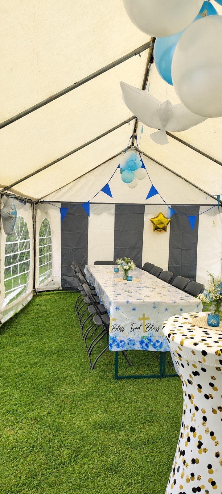 Ruime partytent voor feesten en evenementen, Ophalen, Partytent, 2 meter of meer, Zo goed als nieuw