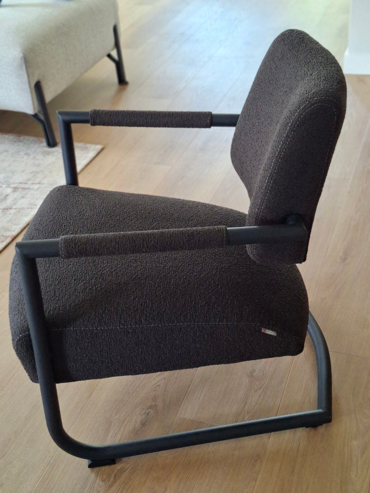 fauteuil Xooon industrieel design, Ophalen, 75 tot 100 cm, Zo goed als nieuw, Stof