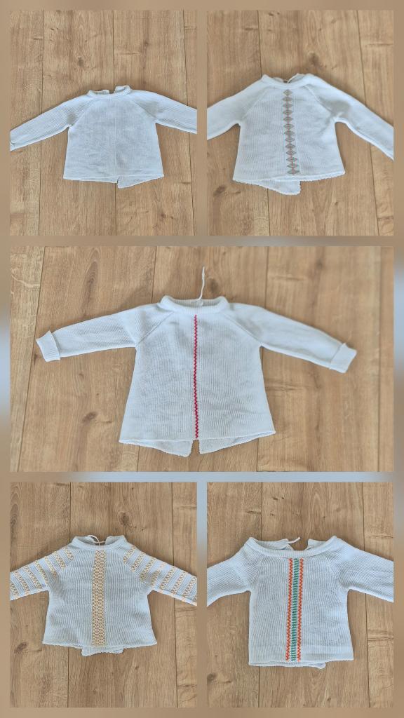 Vintage Baby Overslagtruitjes ongeveer 50 jaar oud., Kinderen en Baby's, Babykleding | Maat 68, Ophalen of Verzenden, Gebruikt