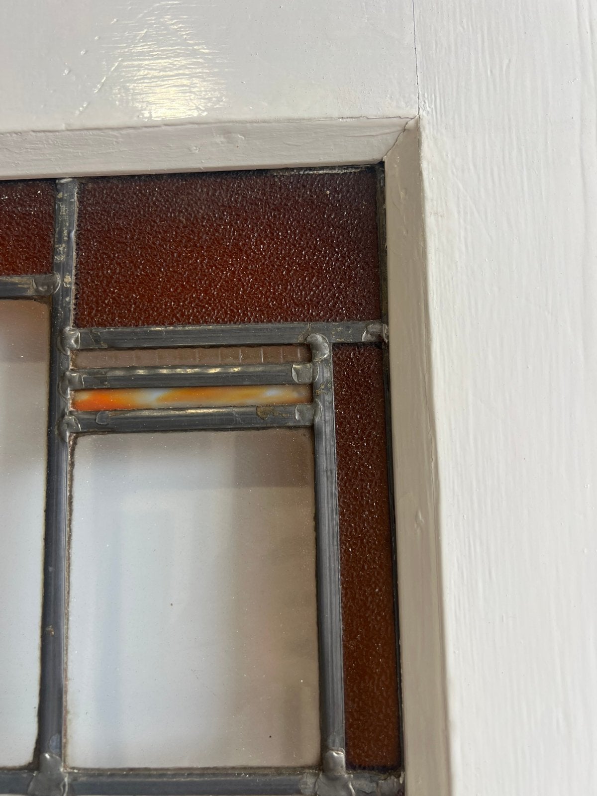 Antieke ensuite schuifdeuren met kleur glas in lood 210x156, Doe-het-zelf en Verbouw, Deuren en Horren, Schuifdeur, 120 cm of meer