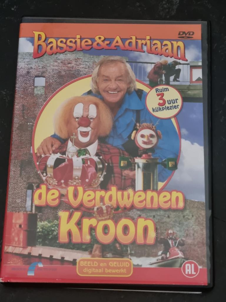 Bassie & Adriaan: De Verdwenen Kroon DVD, Avontuur, Gebruikt, Alle leeftijden, Ophalen of Verzenden