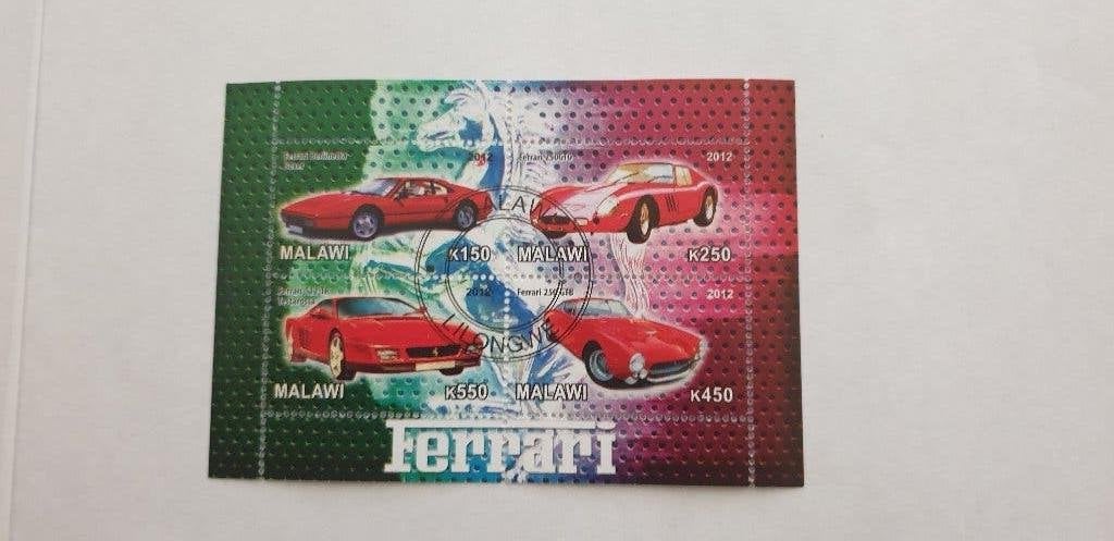 5405 malawi ferrari .. 250 Gto - 250 gtb - 512 tr testarossa, Verzenden, Overige landen