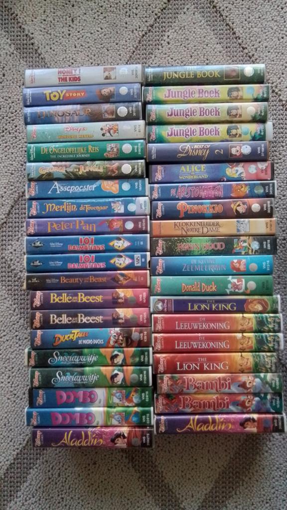 39 Disney vhs banden, Doe n bod, Verzamelen, Disney, Ophalen of Verzenden, Overige figuren