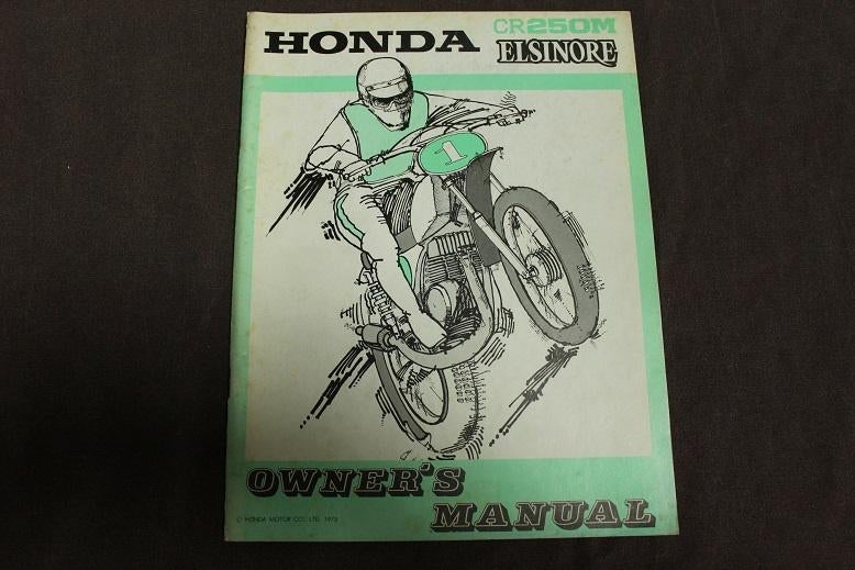 Honda CR250 M 1973/1974 Elsinore motorcycle owner's manual, Motoren, Ophalen of Verzenden, Honda