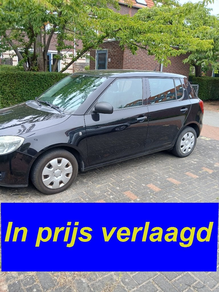 Skoda Fabia 1.2 51KW 2009 Zwart, Auto's, Voorwielaandrijving, 1025 kg, 40 €/maand, 1198 cc