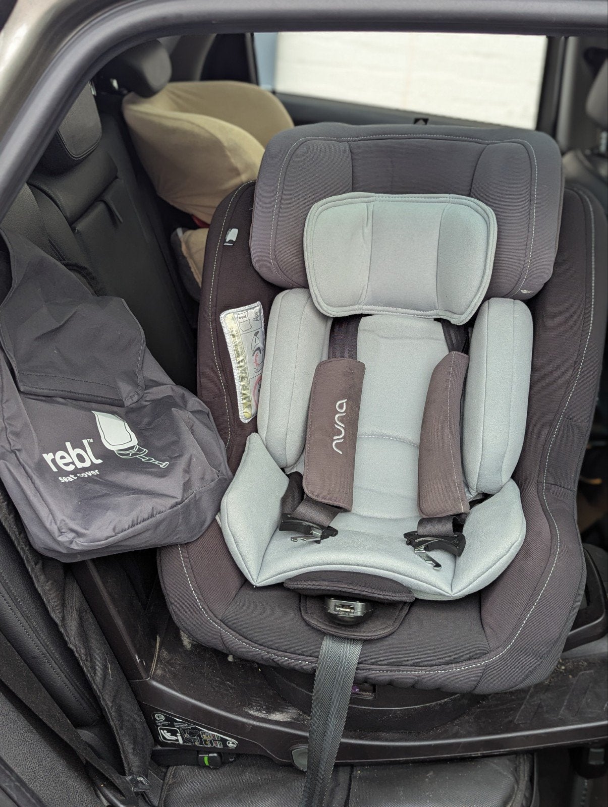 Nuna Rebl Plus 360graden draaibaar Isofix autostoel, Gebruikt, 0 t/m 18 kg, Afneembare rugleuning, Isofix