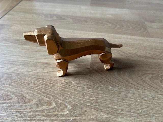 e50 – NIEUW beeldje hond 13 cm, Ophalen of Verzenden, Nieuw