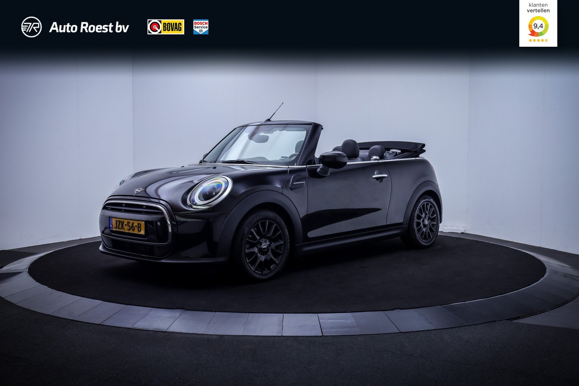 MINI Cabrio 1.5 Aut. Cooper FULL LED | CAMERA | SFEER VERL., Gebruikt, Zwart, Cabriolet, 4 stoelen